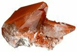 Deep Red, Calcite Crystal with Hematite Inclusions - Fluorescent! #182470-2